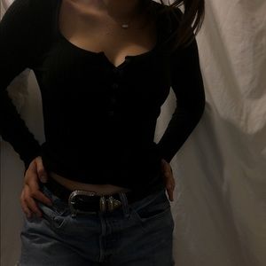 Hollister button up top